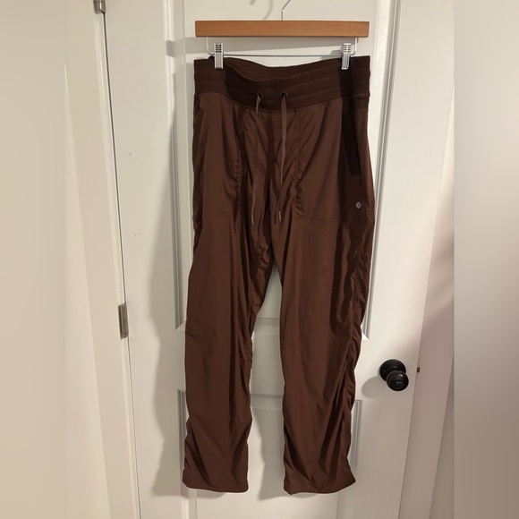 LULULEMON Dance Studio Mid-Rise Pant Full Length Java Brown Size 10 - Picture 6 of 11